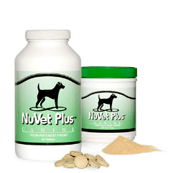 Nuvet Plus supplement bottles